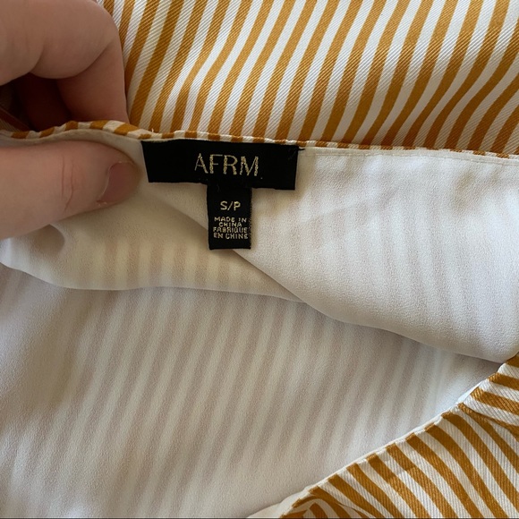 Revolve AFRM • Yellow Striped Halter Swing Tank - Picture 11 of 12